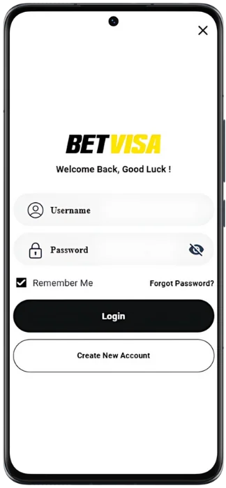 Screenshot Betvisa Account login