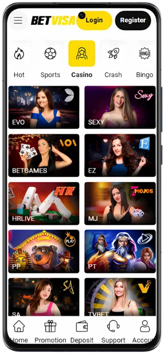 Screenshot Betvisa Casino Game