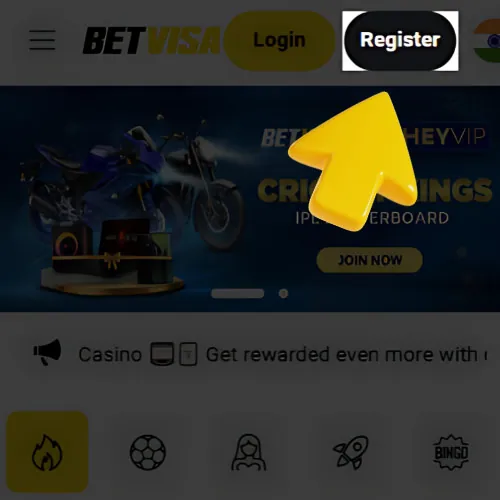 Instruction Click on the "Register" button