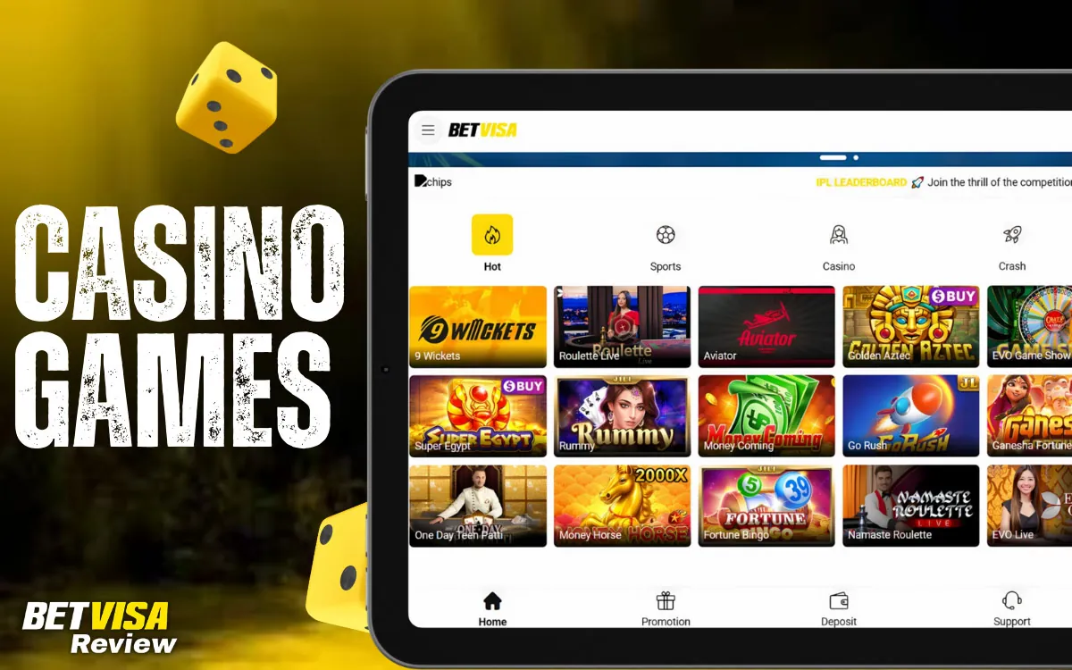 Betvisa Popular Casino Games